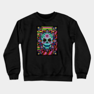 Day of the Dead Flower Skull Crewneck Sweatshirt